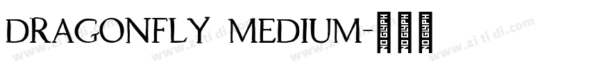 Dragonfly Medium字体转换
